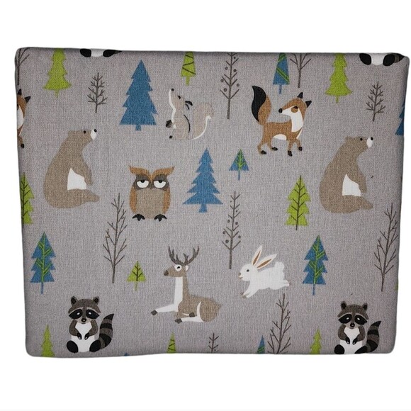 Ryland Collection Heavy Weight Cotton Flannel Sheet Set Twin Size 3pc Gray Multi - Picture 8 of 10